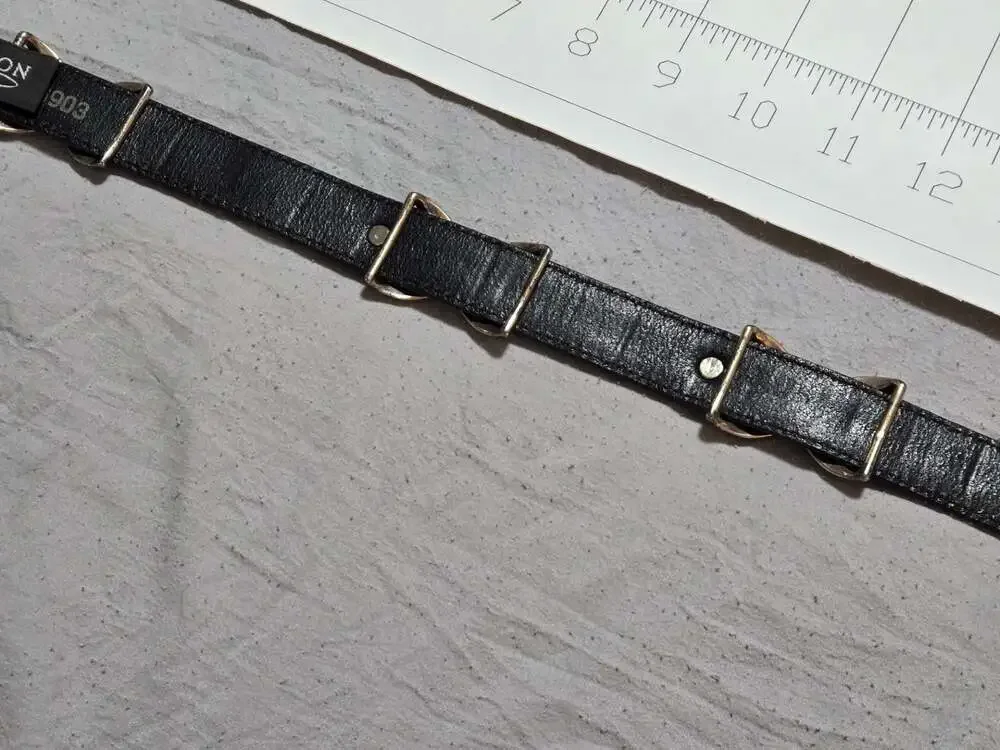 Brighton Black Leather Western Belt - Silver Hardware & Criss-Cross Etched Links